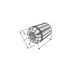 Precision Collet DIN 6499 B (ISO 15488 B) ER 11 System dimensions
